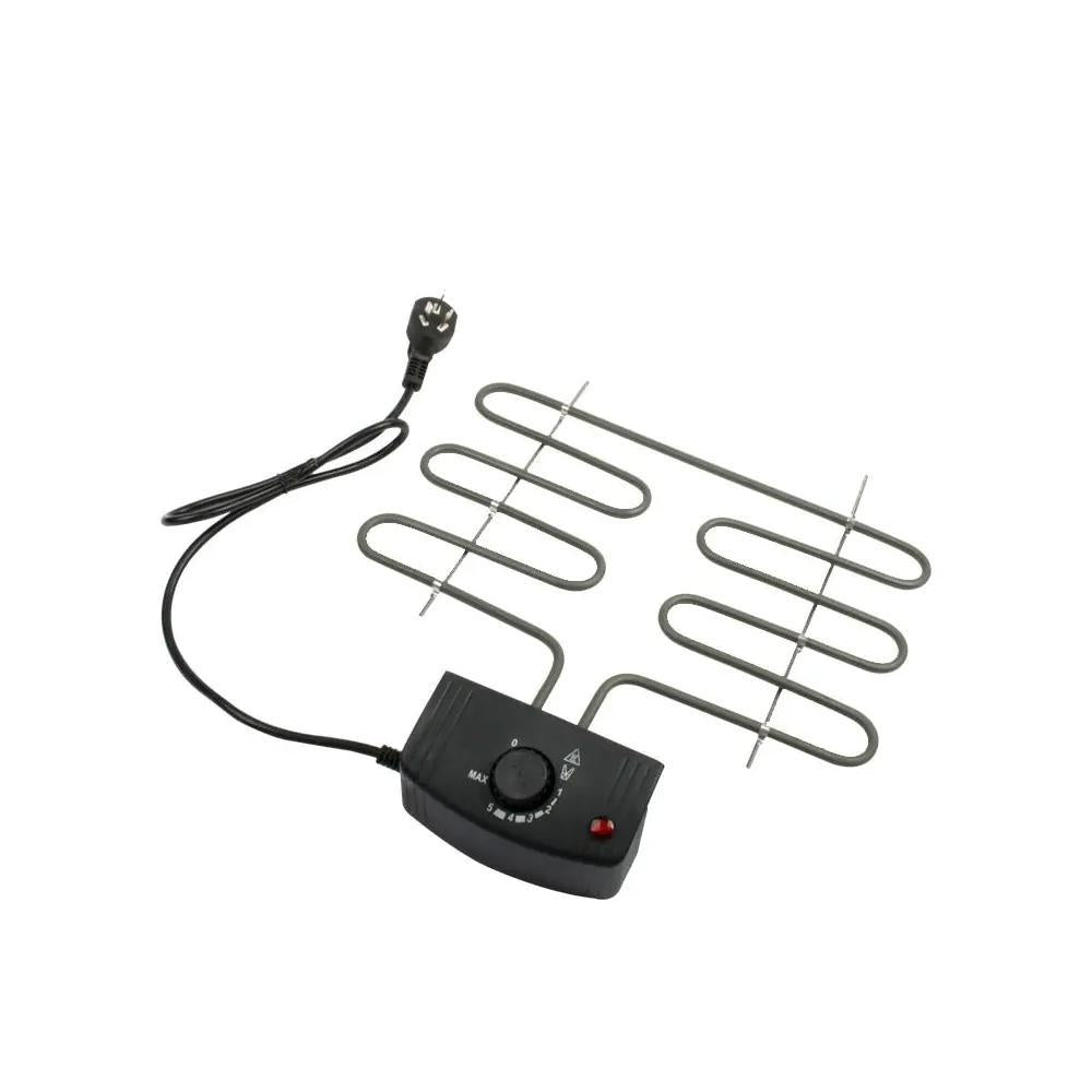 Smokeless grill in use. Smokeless grill in use.